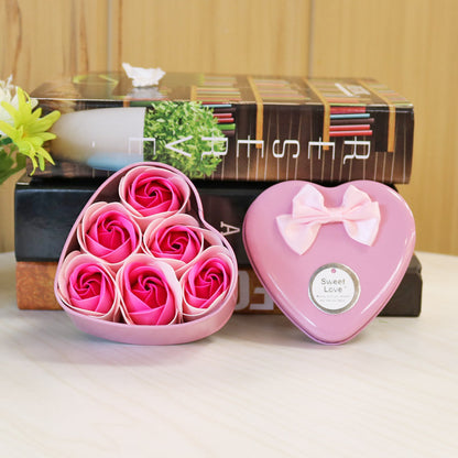 心型玫瑰香皂花 #C02