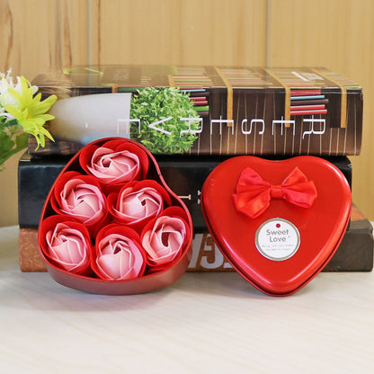 心型玫瑰香皂花 #C02