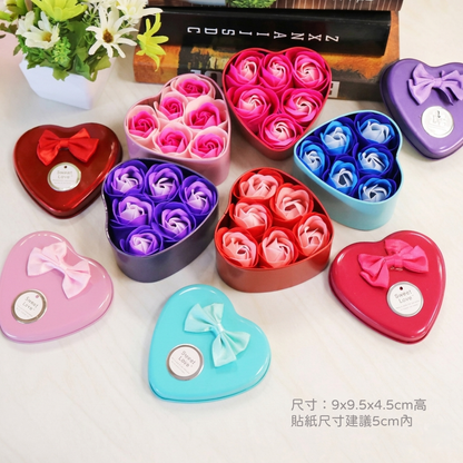 心型玫瑰香皂花 #C02